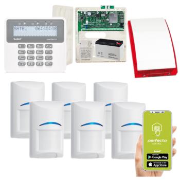 ZESTAW ALARMOWY SATEL PERFECTA 32-WRL LTE SET-A 6 CZUJEK BOSCH PRF-LCD SYRENA SP-4001R